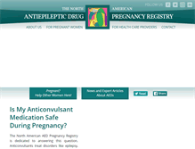 Tablet Screenshot of aedpregnancyregistry.org